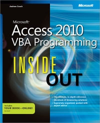 Microsoft Access 2010 VBA Programming Inside Out | Microsoft Press